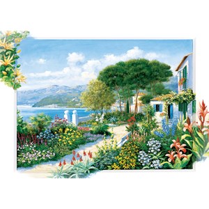 Art Puzzle (5370) - "Coastline Town" - 1500 pieces puzzle
