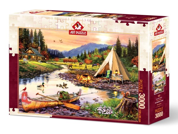 Art Puzzle (5520) - "Camping Friends" - 3000 pieces puzzle
