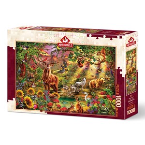 Art Puzzle (5176) - "Enchanted Forest" - 1000 pieces puzzle