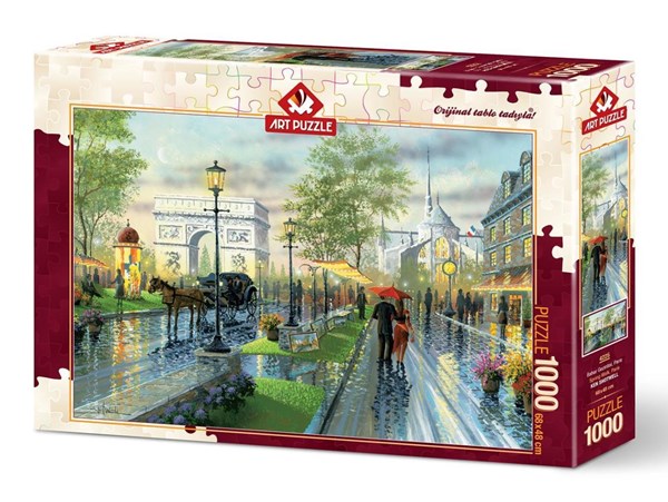 Art Puzzle (4225) - "Spring Walk, Paris" - 1000 pieces puzzle