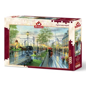 Art Puzzle (4225) - "Spring Walk, Paris" - 1000 pieces puzzle