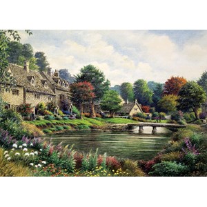 Art Puzzle (4572) - "Mountain Village" - 2000 pieces puzzle