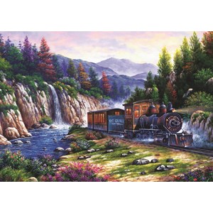 Art Puzzle (4233) - "Travelling by Train" - 1000 pieces puzzle