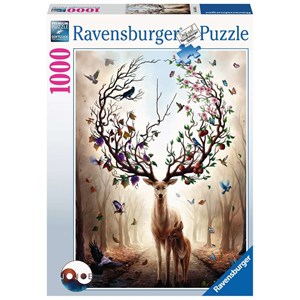 Ravensburger (15018) - "Fantasy Deer" - 1000 pieces puzzle