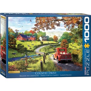 Eurographics (6000-0968) - Dominic Davison: "The Country Drive" - 1000 pieces puzzle