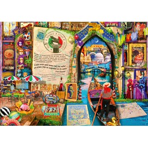 Bluebird Puzzle (70259) - Aimee Stewart: "Life is an Open Book Venice" - 4000 pieces puzzle