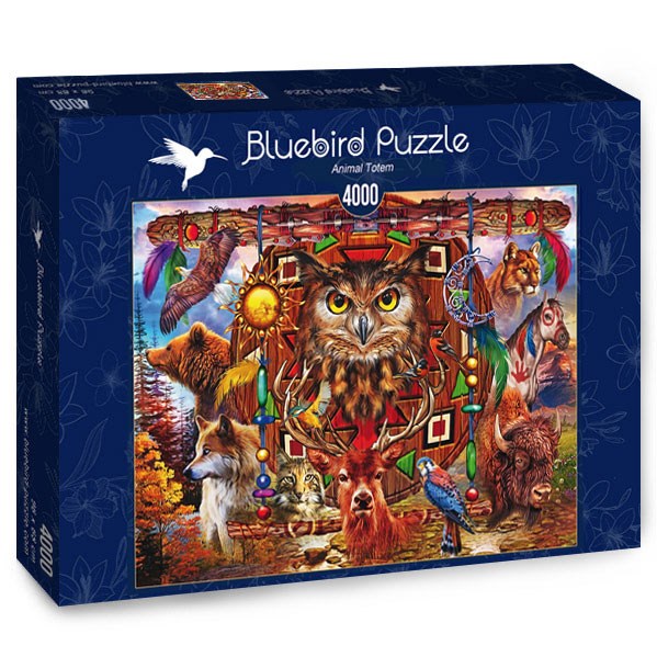 Bluebird Puzzle (70257) - Ciro Marchetti: "Animal Totem" - 4000 pieces puzzle