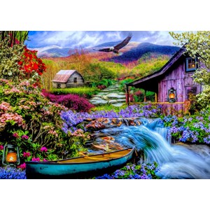 Bluebird Puzzle (70210) - "Heaven on Earth in the Mountains" - 1500 pieces puzzle