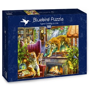 Bluebird Puzzle (70171) - "Tigers Coming to Life" - 2000 pieces puzzle