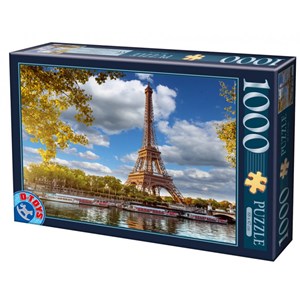 D-Toys (74805) - "Eiffel Tower, Paris" - 1000 pieces puzzle