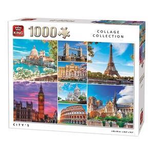 King International (55881) - "Collage, City's" - 1000 pieces puzzle