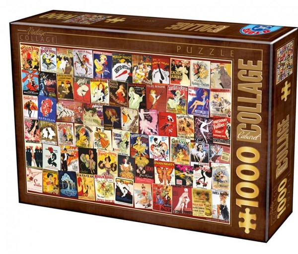 D-Toys (75291) - "Collage, Cabaret" - 1000 pieces puzzle