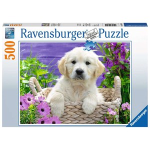 Ravensburger (14829) - "Sweet Golden Retreiver" - 500 pieces puzzle