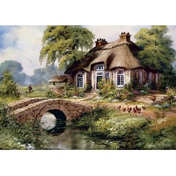 Art Puzzle (5080) - "Green Village" - 500 pieces puzzle