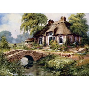 Art Puzzle (5080) - "Green Village" - 500 pieces puzzle
