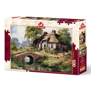 Art Puzzle (5080) - "Green Village" - 500 pieces puzzle