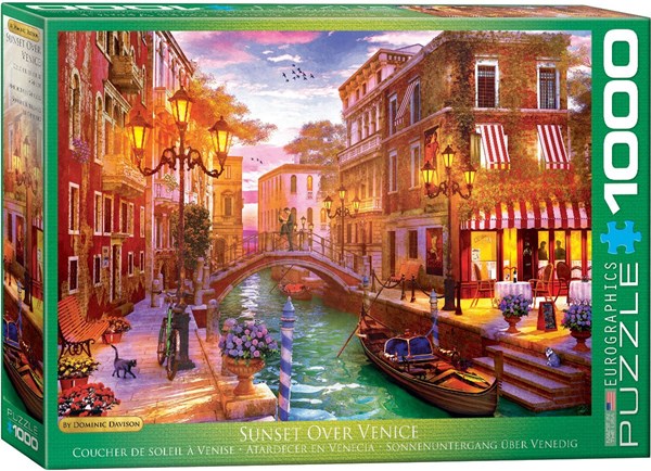 Eurographics (6000-5353) - Dominic Davison: "Sunset Over Venice" - 1000 pieces puzzle