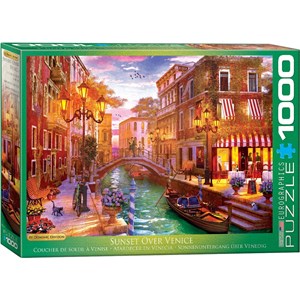 Eurographics (6000-5353) - Dominic Davison: "Sunset Over Venice" - 1000 pieces puzzle