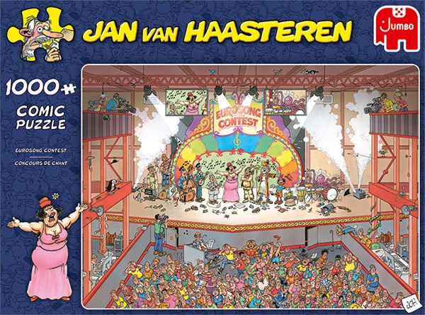 Jumbo (20025) - Jan van Haasteren: "Eurosong Contest" - 1000 pieces puzzle