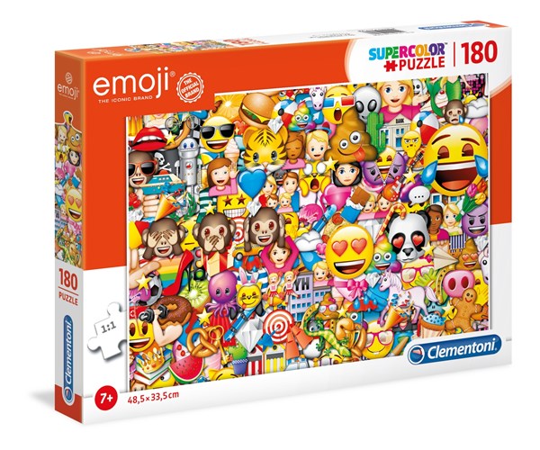 Clementoni (29756) - "Emoji" - 180 pieces puzzle