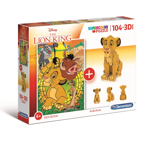 Clementoni (20158) - "Disney Lion King" - 104 pieces puzzle