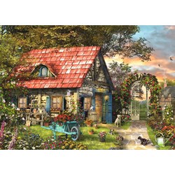 Jumbo (18529) - "Garden Shed" - 500 pieces puzzle