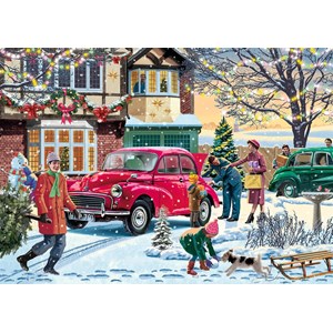 Falcon (11184) - Victor McLindon: "December Shopping" - 500 pieces puzzle