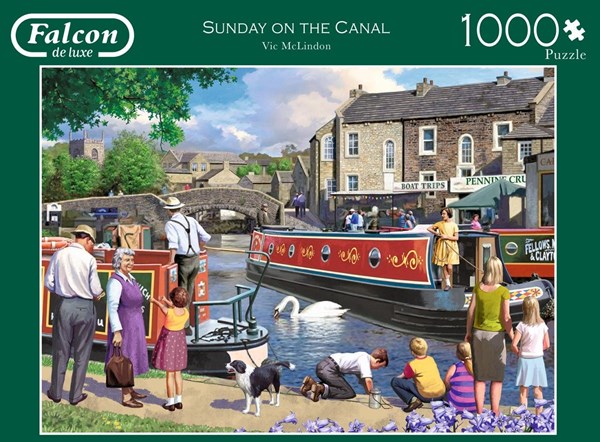 Falcon (11206) - Victor McLindon: "Sunday on The Canal" - 1000 pieces puzzle