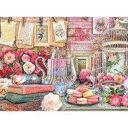 Ravensburger (14838) - "Vintage Tea Party" - 500 pieces puzzle