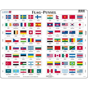 Larsen (L2-DK) - "Flag - DK" - 80 pieces puzzle