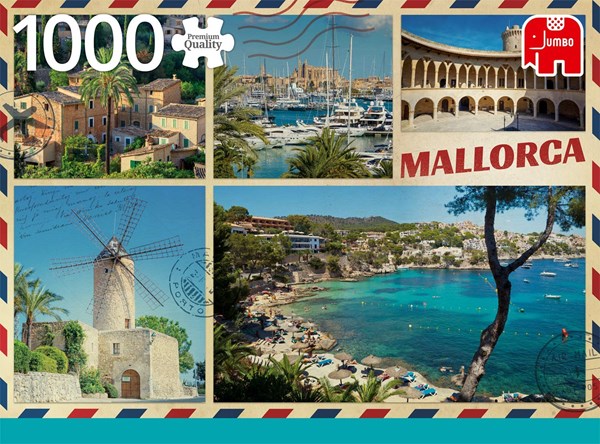 Jumbo (18836) - "Greetings from Mallorca" - 1000 pieces puzzle