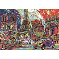 Trefl (10524) - "Colours of Paris" - 1000 pieces puzzle