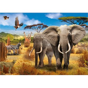 Jumbo (18802) - "African Savannah" - 500 pieces puzzle