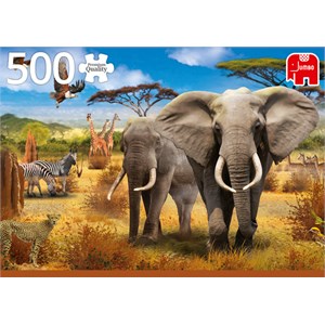 Jumbo (18802) - "African Savannah" - 500 pieces puzzle