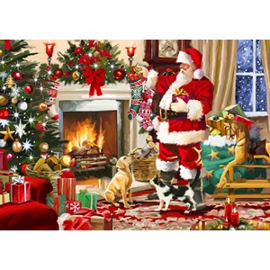 Bluebird Puzzle (70075) - "Santa Interior" - 500 pieces puzzle
