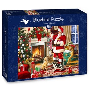 Bluebird Puzzle (70075) - "Santa Interior" - 500 pieces puzzle