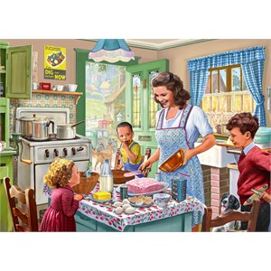 Falcon (11245) - Steve Crisp: "Baking with Mother" - 1000 pieces puzzle