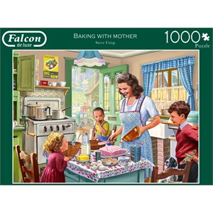 Falcon (11245) - Steve Crisp: "Baking with Mother" - 1000 pieces puzzle