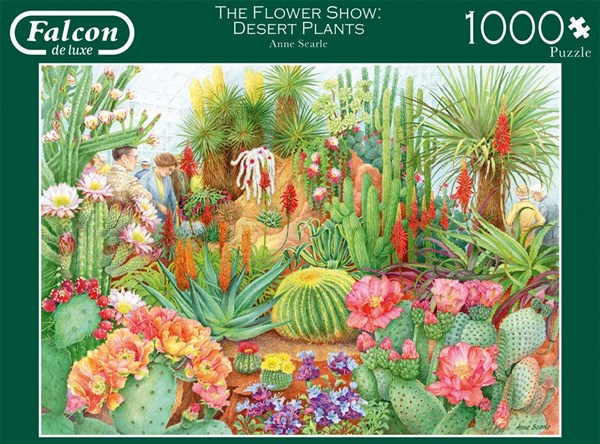 Falcon (11254) - Anne Searle: "The Flower Show, Desert Plants" - 1000 pieces puzzle