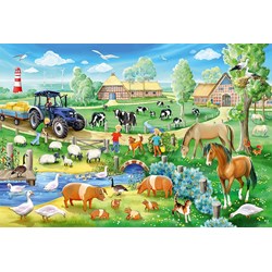 Schmidt Spiele (56353) - "Farmyard" - 48 pieces puzzle