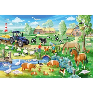 Schmidt Spiele (56353) - "Farmyard" - 48 pieces puzzle
