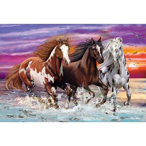 Schmidt Spiele (56356) - "Trio of Wild Horses" - 200 pieces puzzle