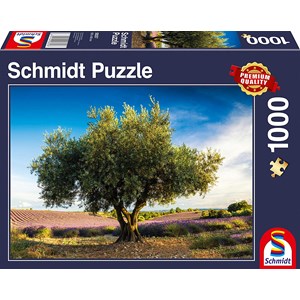 Schmidt Spiele (58357) - "Olive Tree in Provence" - 1000 pieces puzzle