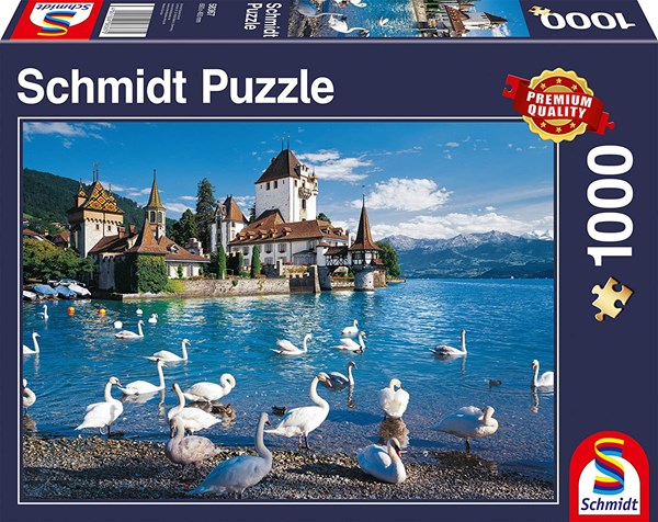 Schmidt Spiele (58367) - "Swans Shore" - 1000 pieces puzzle