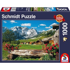 Schmidt Spiele (58368) - "Mountain View Idyll" - 1000 pieces puzzle