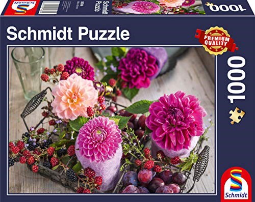Schmidt Spiele (58369) - "Berries and Flowers" - 1000 pieces puzzle