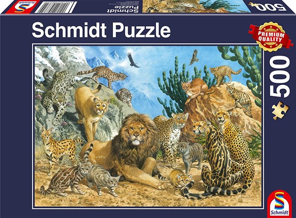 Schmidt Spiele (58372) - "Big Cats" - 500 pieces puzzle