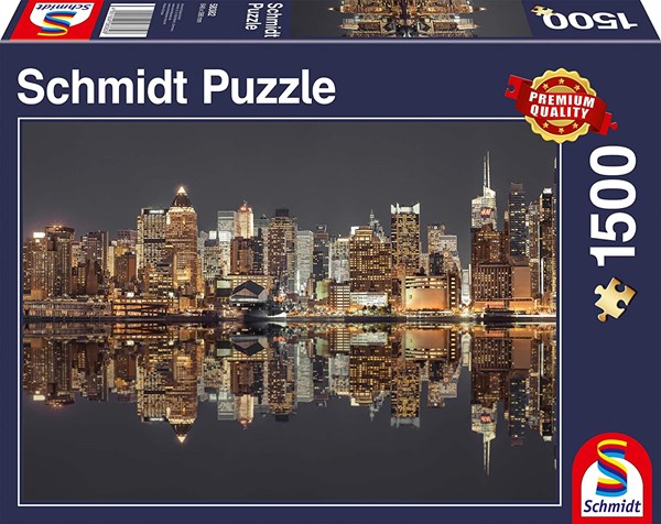 Schmidt Spiele (58382) - "New York Skyline at Night" - 1500 pieces puzzle