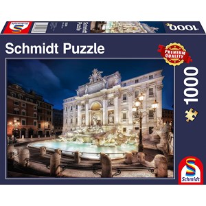 Schmidt Spiele (58388) - "Fontana di Trevi, Rome" - 1000 pieces puzzle