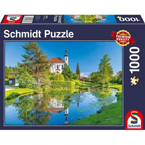 Schmidt Spiele (58389) - "Breitbrunn, Chiemgau" - 1000 pieces puzzle